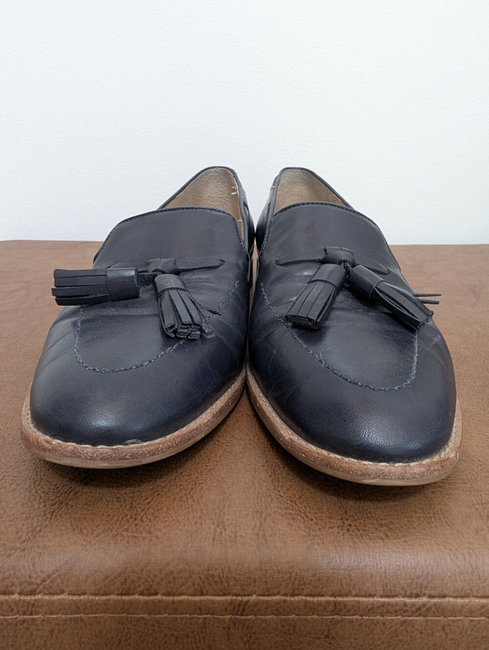 Talbots Blue Leighton Leather Loafers - Picture 2 of 7